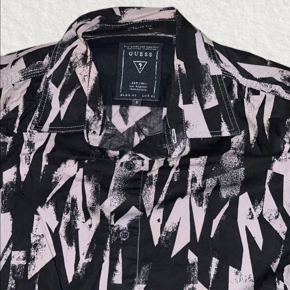 Guess Men’s L/S Graphic Shirt - Picture 2 of 2